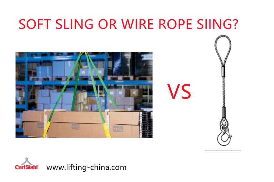 What are the advantages and disadvantages of soft slings compared